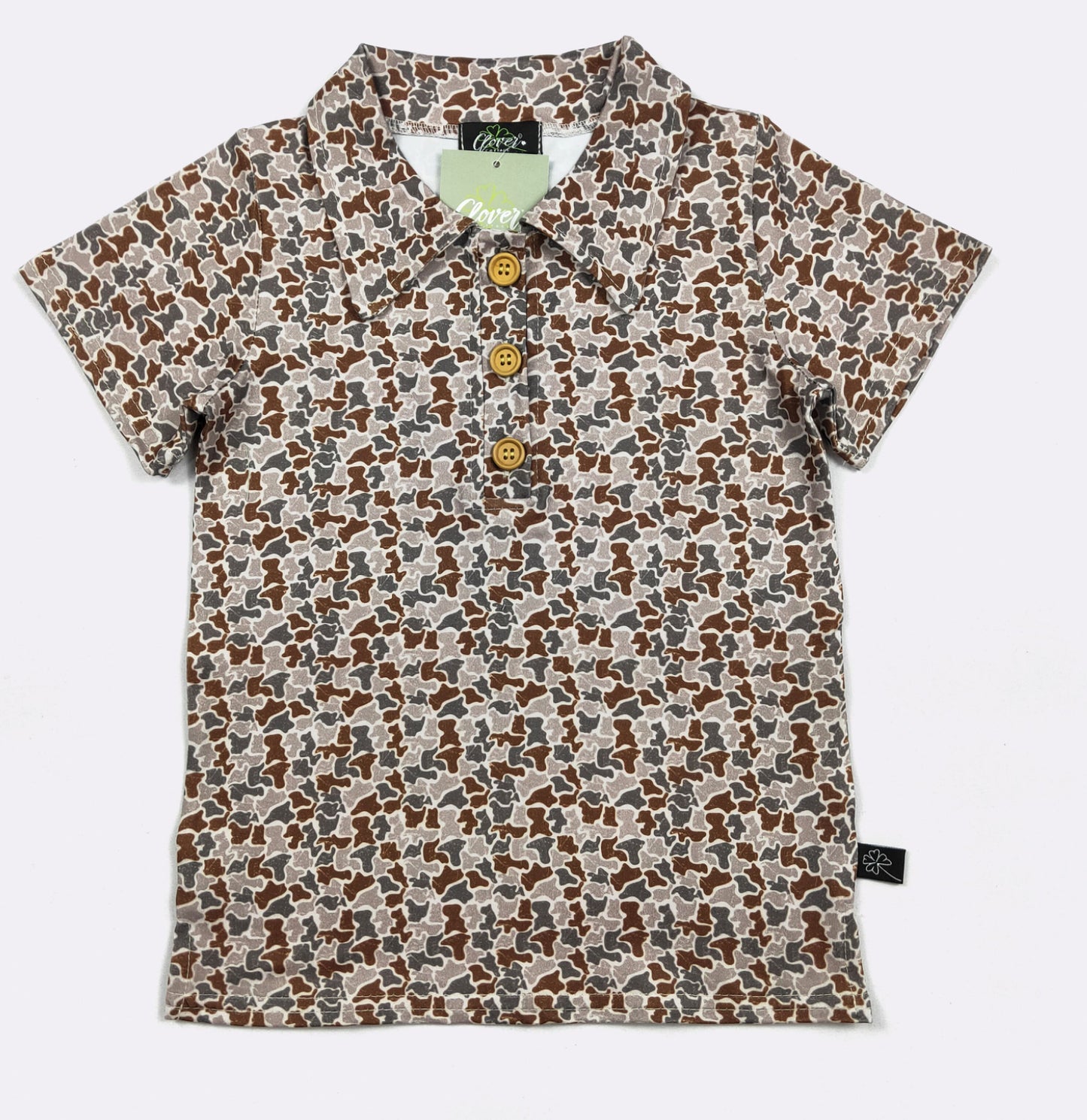 Distressed Camo Boy Shirt