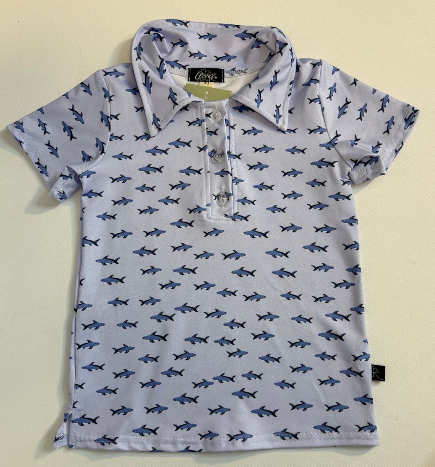 Grey Shark Boy Shirt
