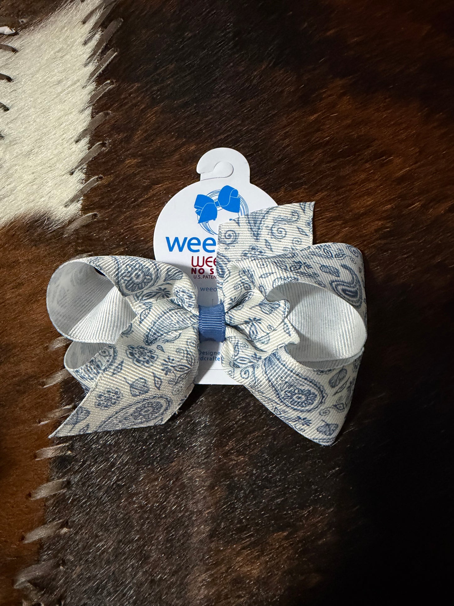 Medium Blue Paisley Print Wee Ones