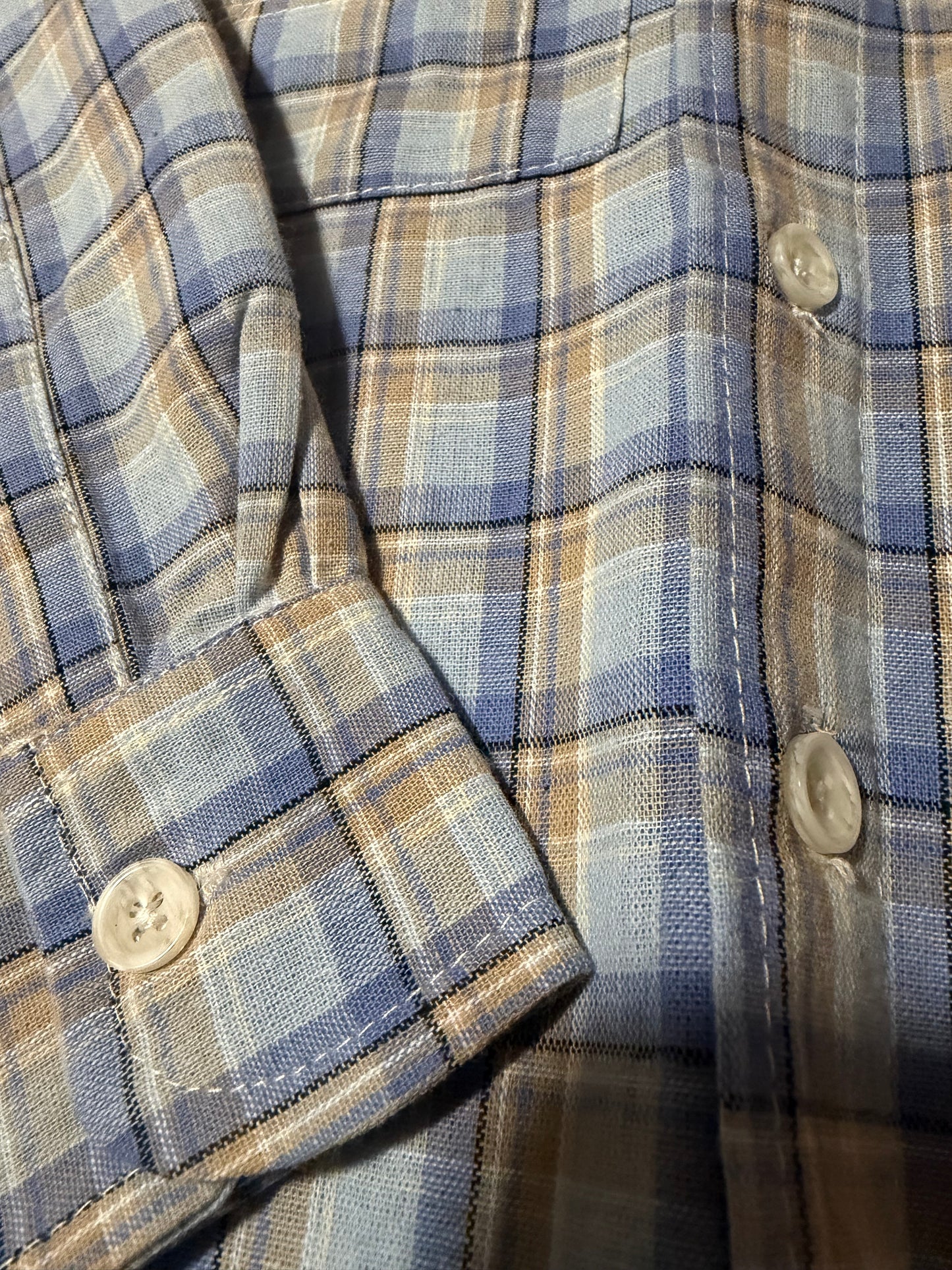 Blue/Tan Fishing Style Me & Henry Shirt