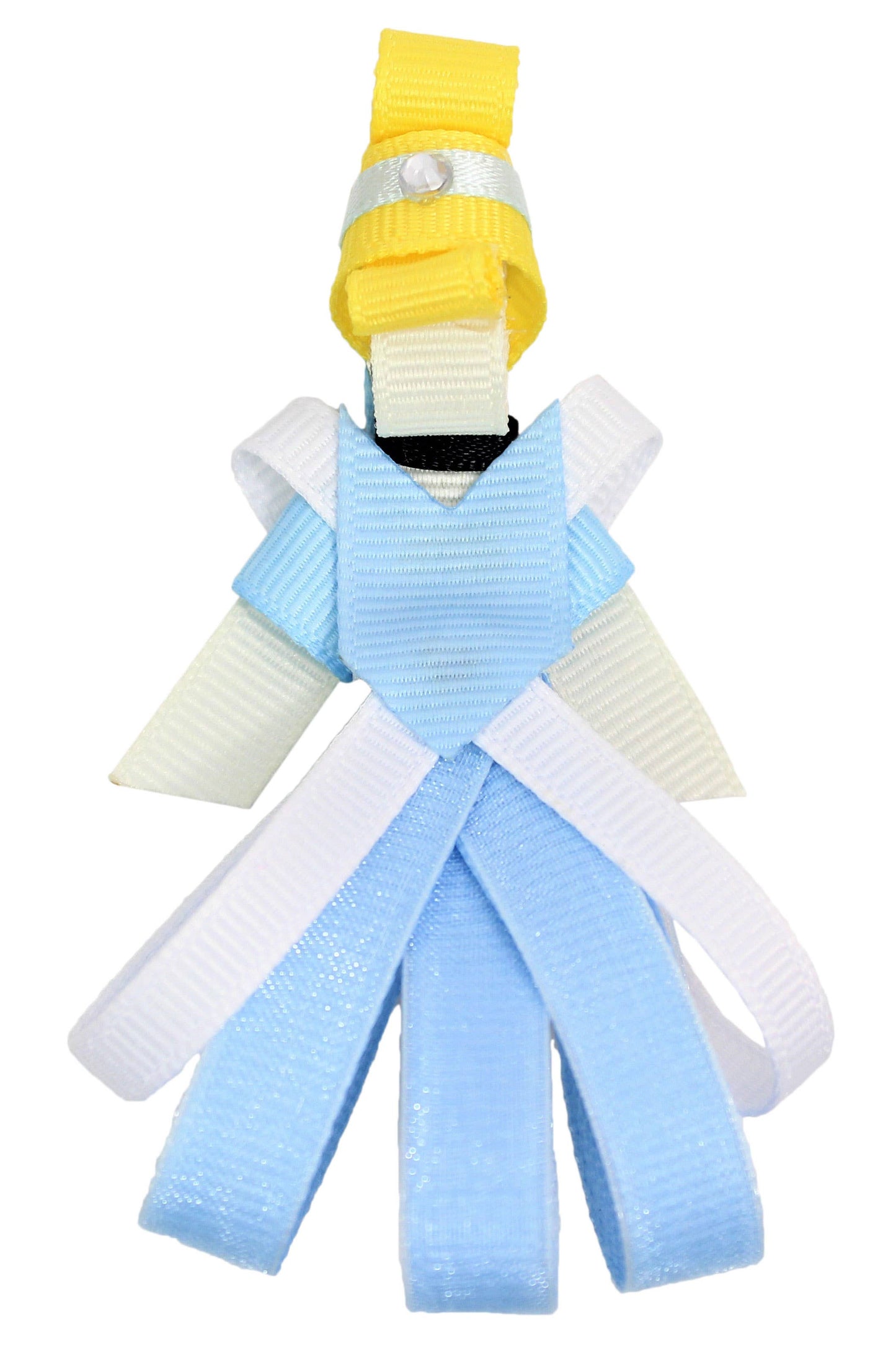 PRINCESS FIGURES ON PINCH CLIP: Royal Blue/ Fuchsia