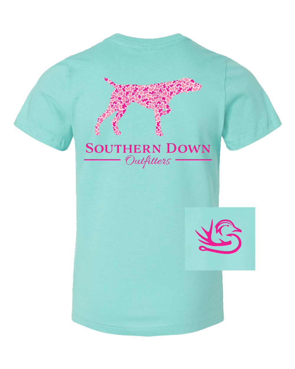 Pink Camo Dog Toddler Tee
