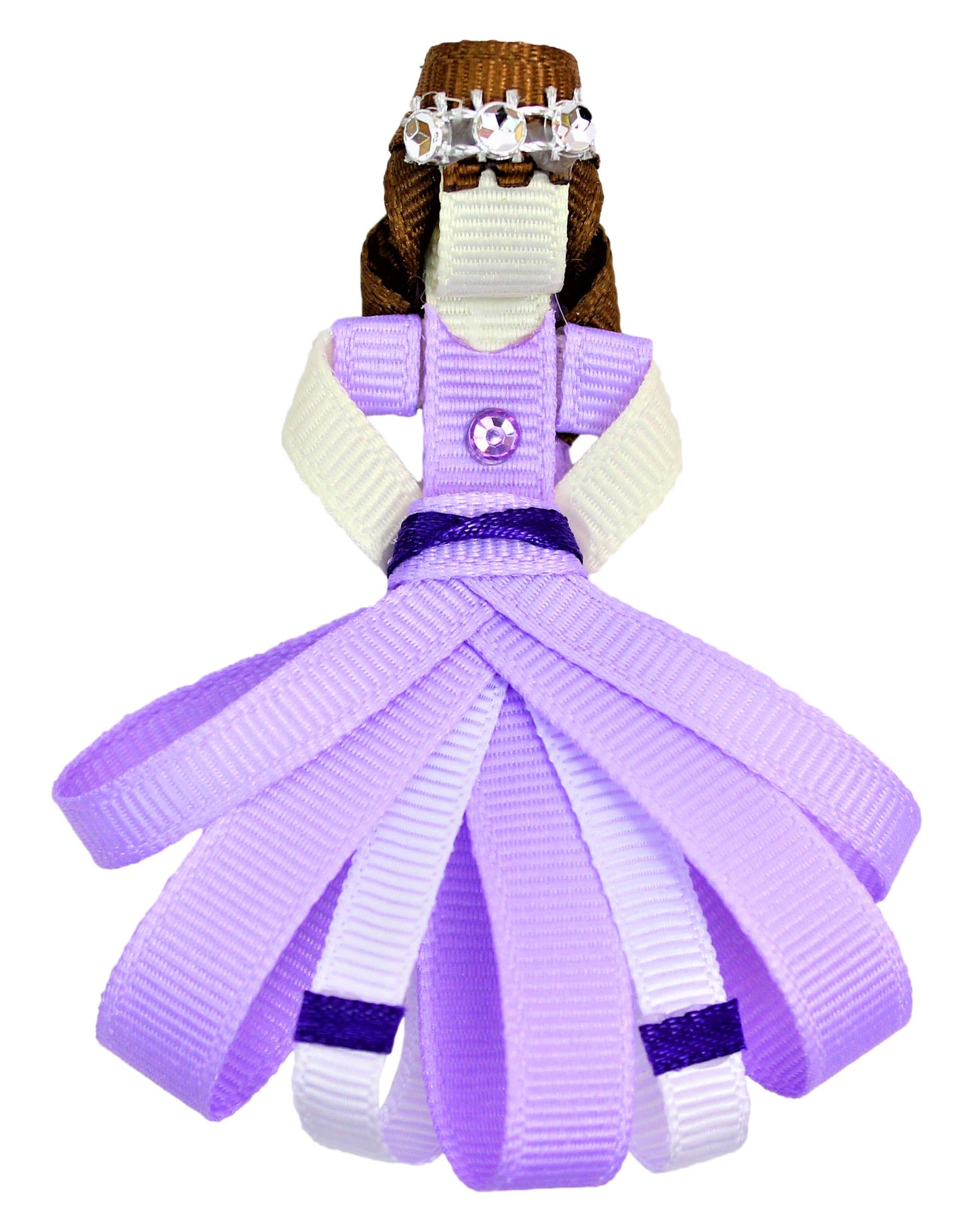 PRINCESS FIGURES ON PINCH CLIP: Royal Blue/ Fuchsia
