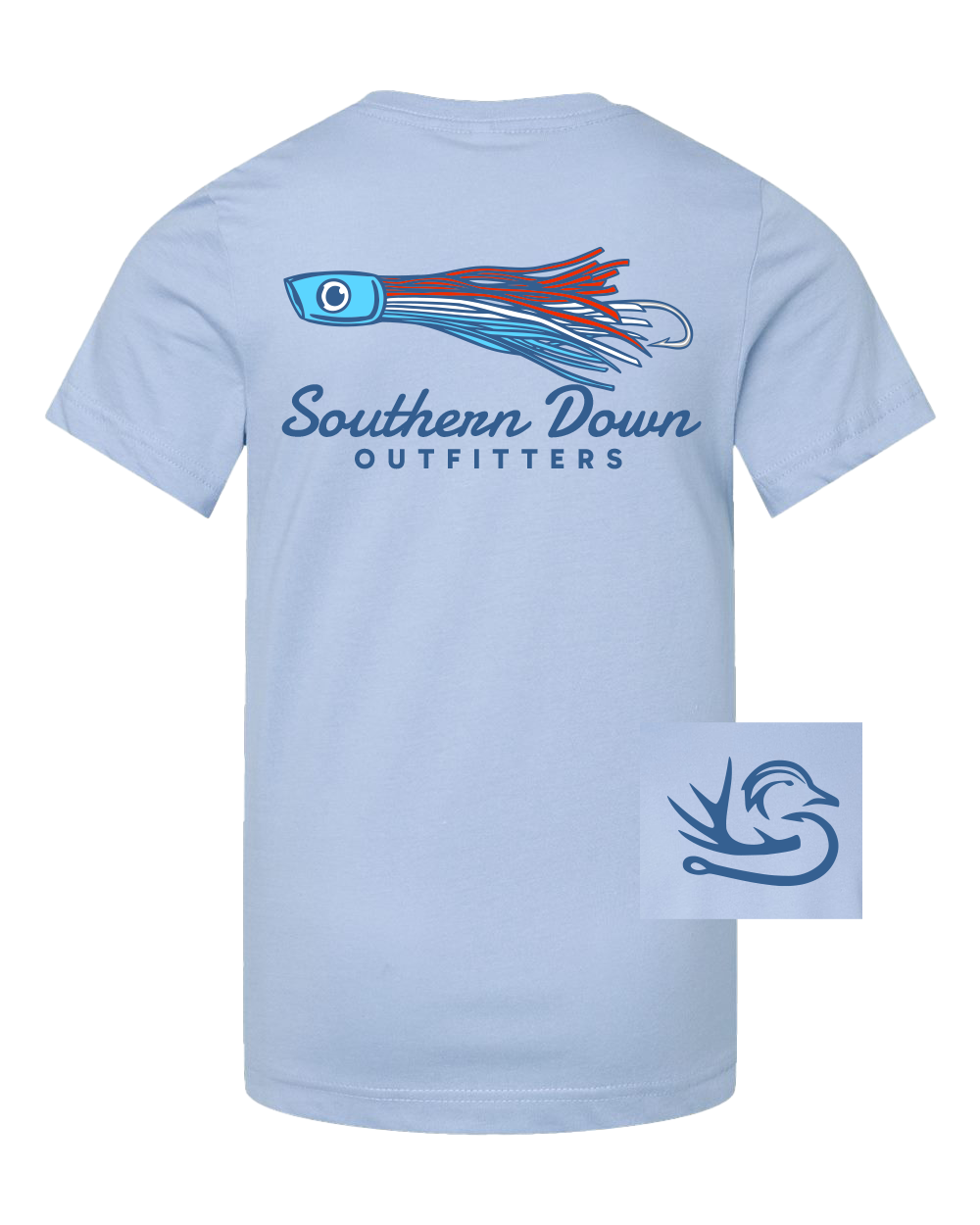 Lure Youth Tee: Light Blue