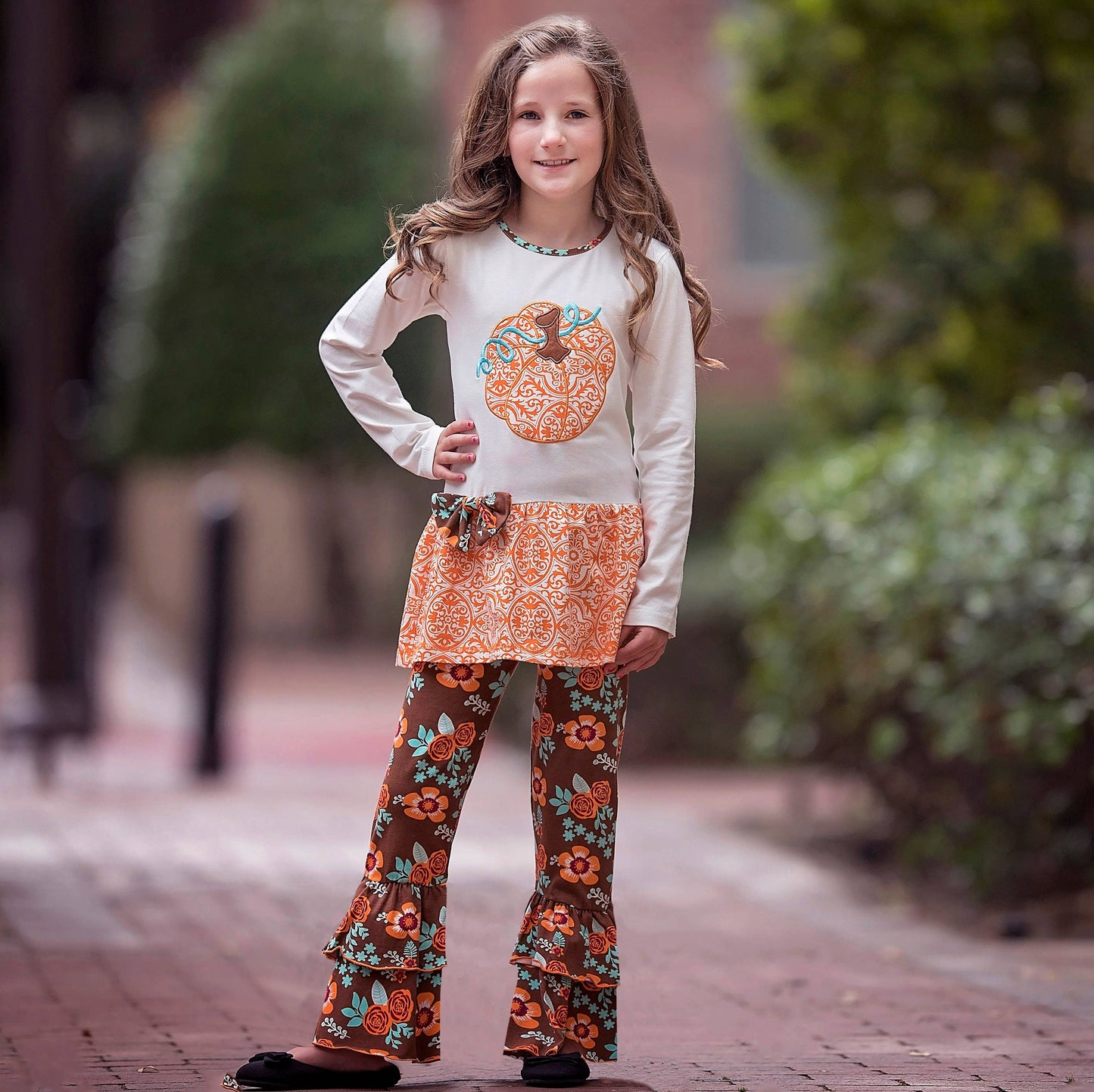 AnnLoren Girls Thanksgiving Set