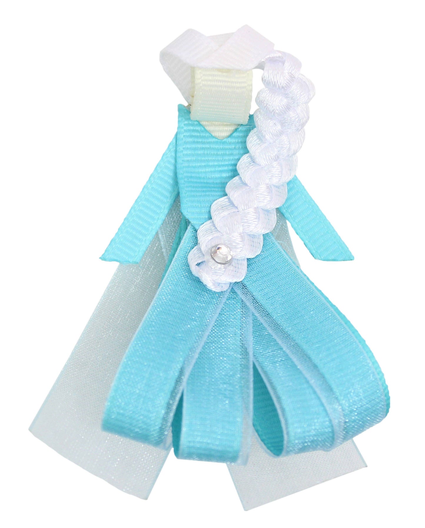 PRINCESS FIGURES ON PINCH CLIP: Royal Blue/ Fuchsia