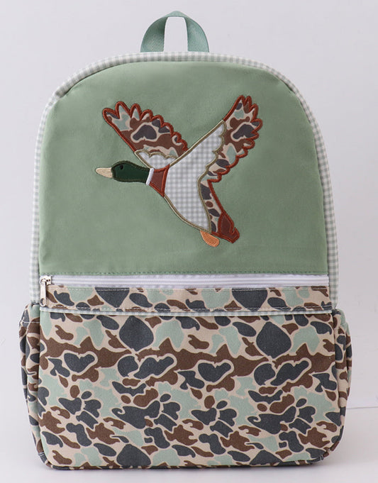 Green/Camo Duck Backpack