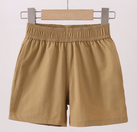 Khaki Performance Boy Shorts