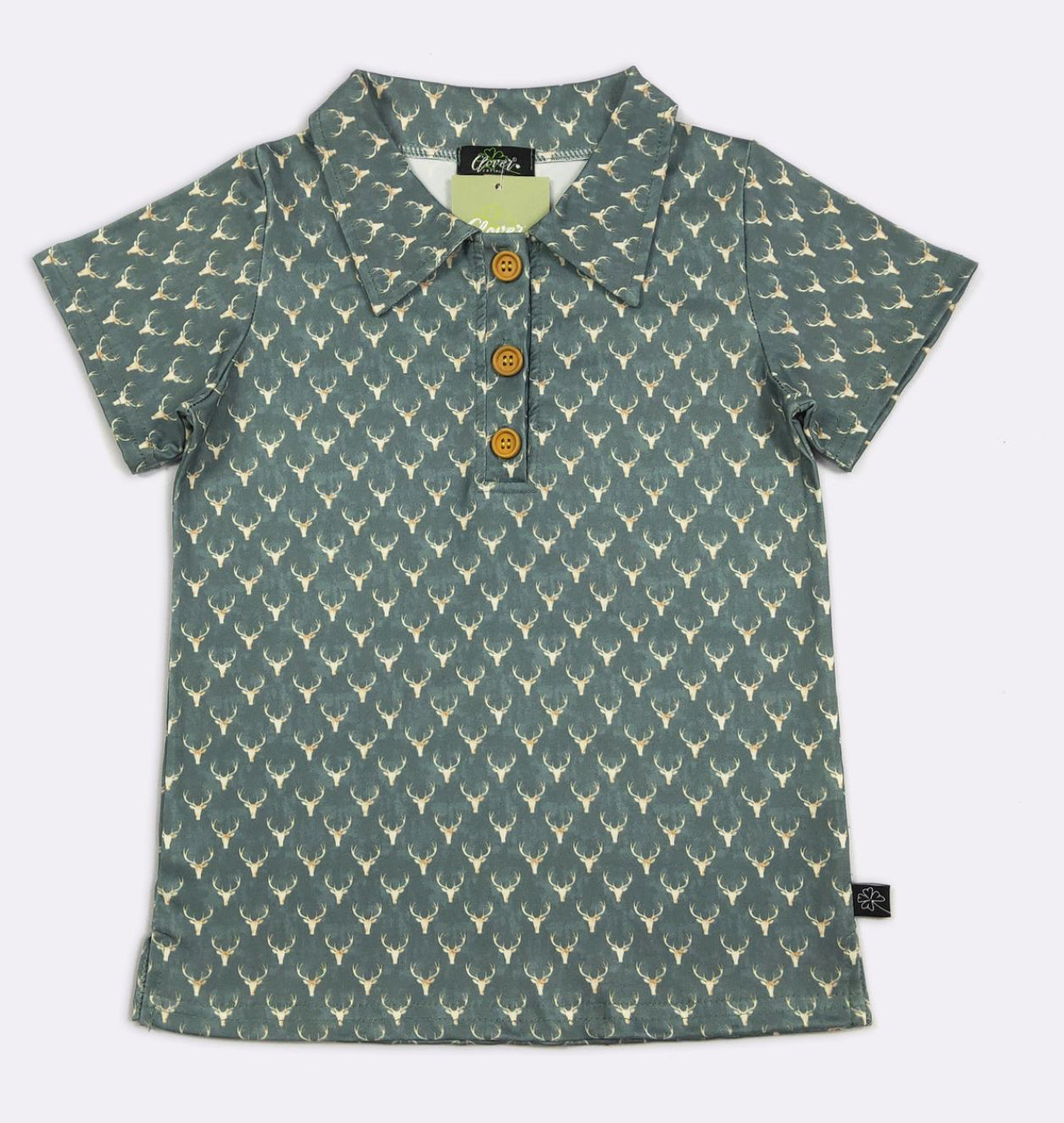 Green Deer Boy Shirt