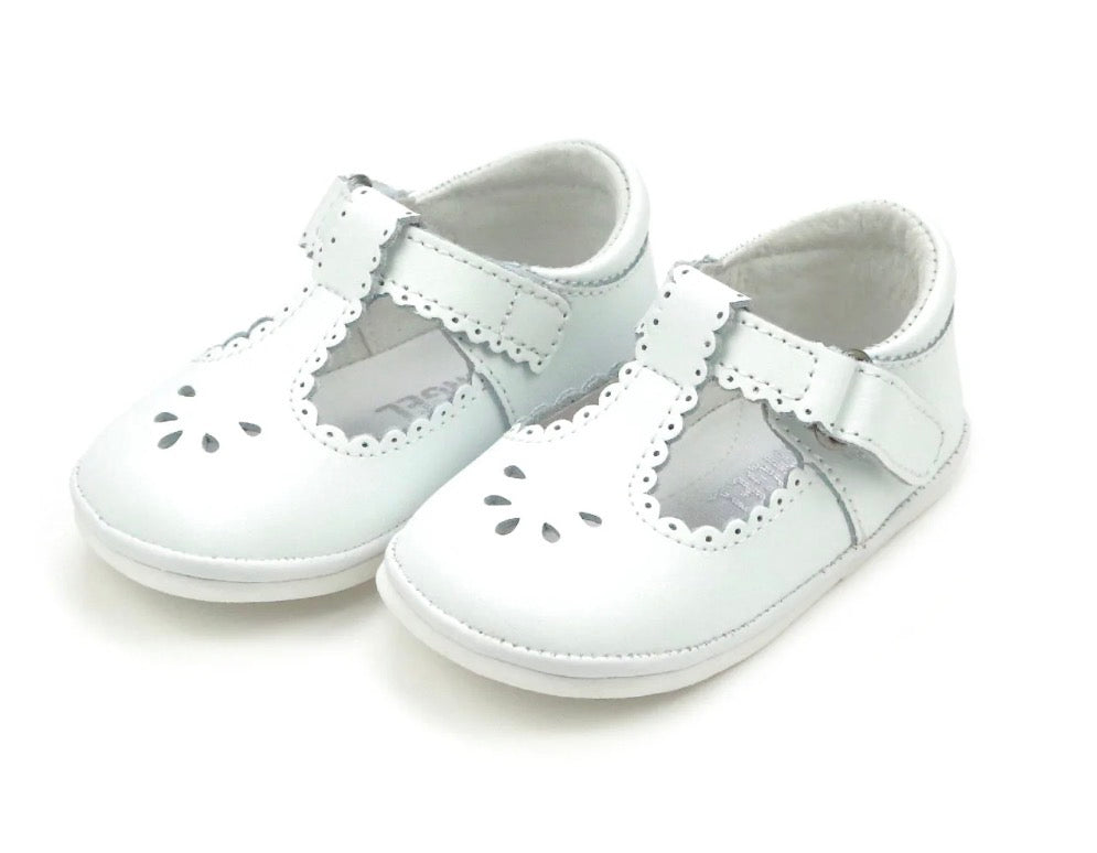 Angel Baby H210 Dottie Scalloped - White