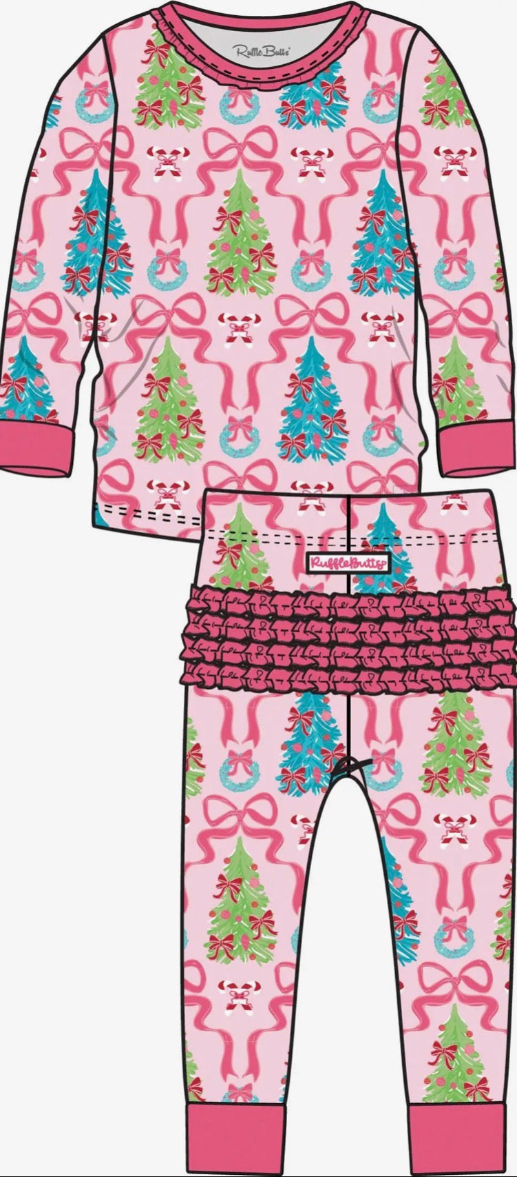 Ruffle Butts Merry & Bright Pjs