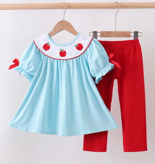 Light Blue/Red Apple Set
