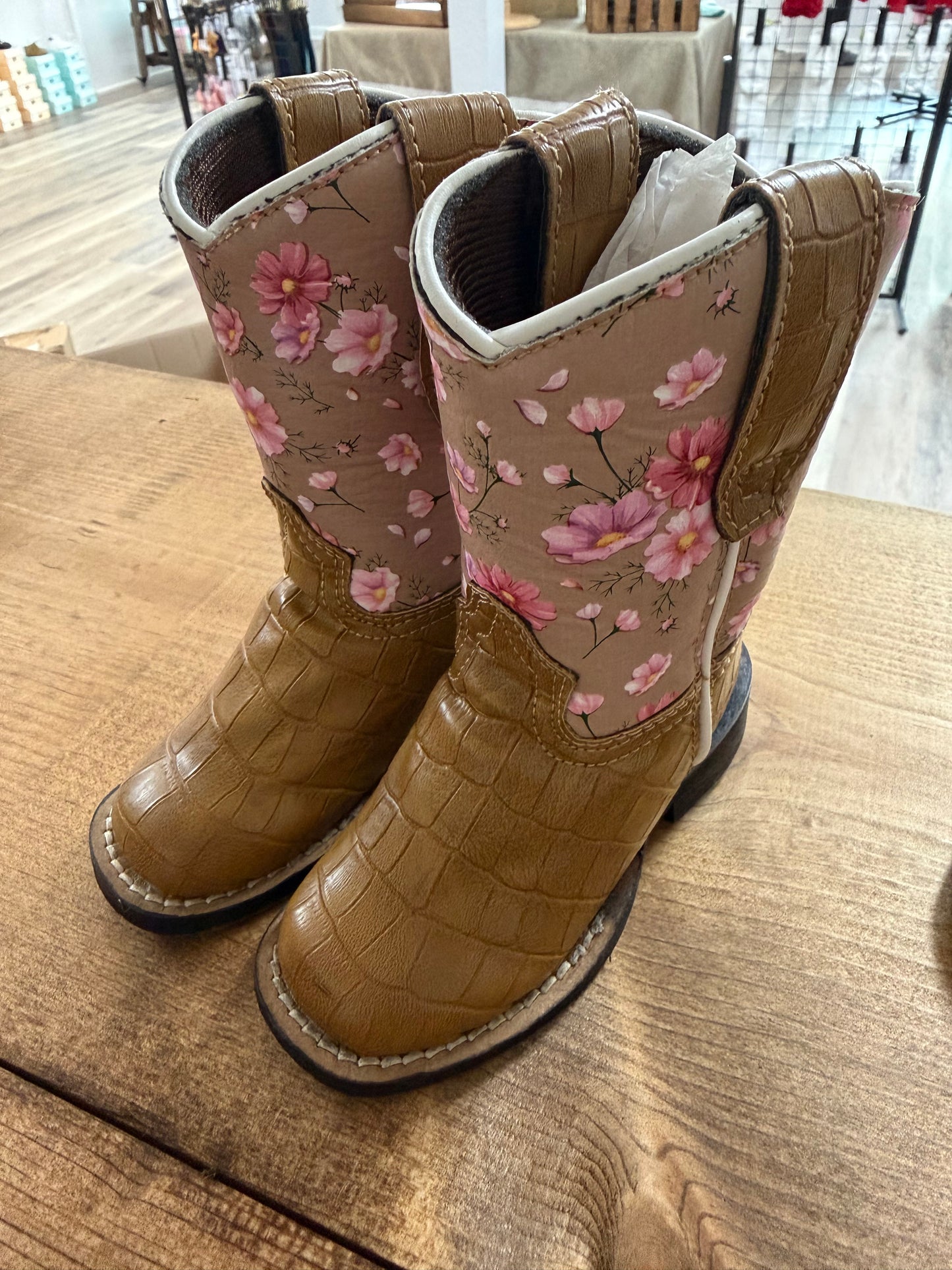 Tuff Rider Flower Boots - 4T