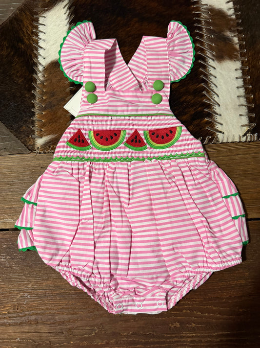 Lil’ Cactus Pink Stripe Watermelon Bubble