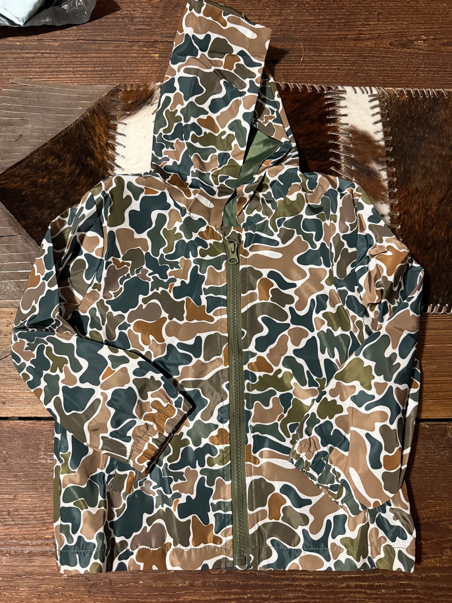 Camo Windbreaker Jacket