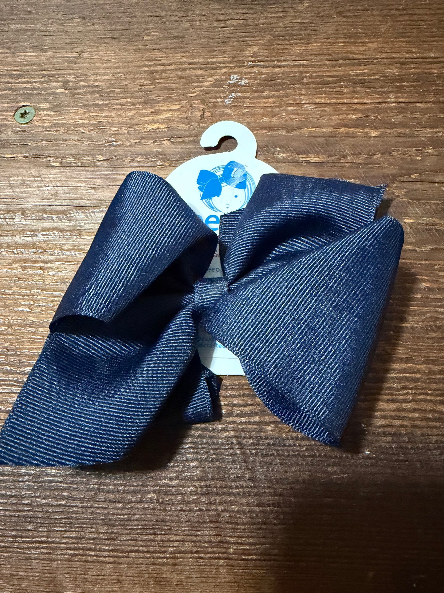Navy Wee Ones Bows