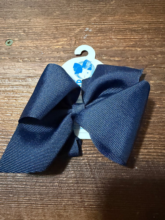 Navy Wee Ones Bows