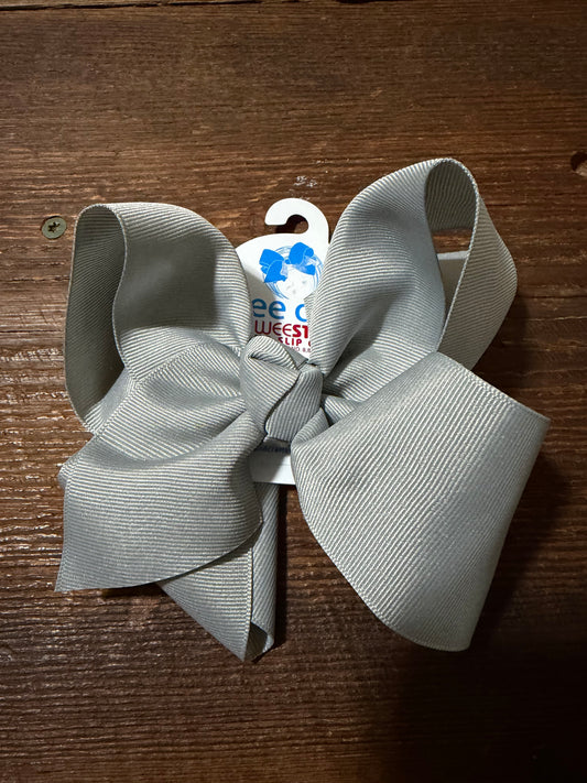 Gray Wee Ones Bows