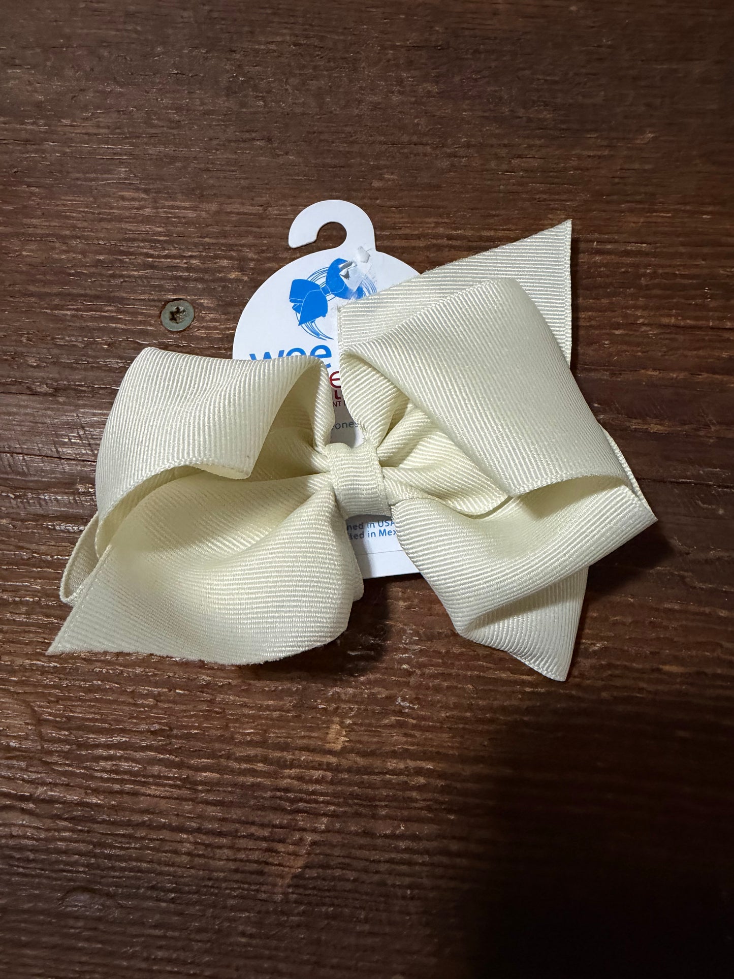 Cream Wee Ones Bow