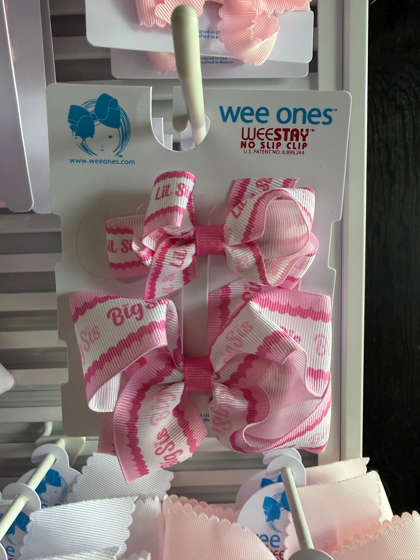 2PK Mini/Med Sis Wee Ones Bows