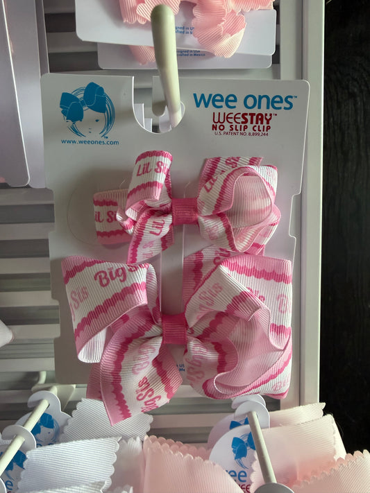 2PK Mini/Med Sis Wee Ones Bows
