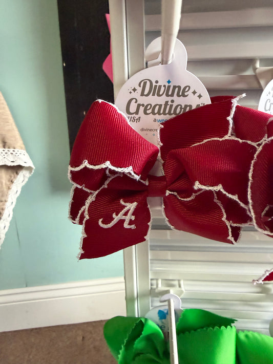 Med Bama Red w/White Moonstitch Wee Ones