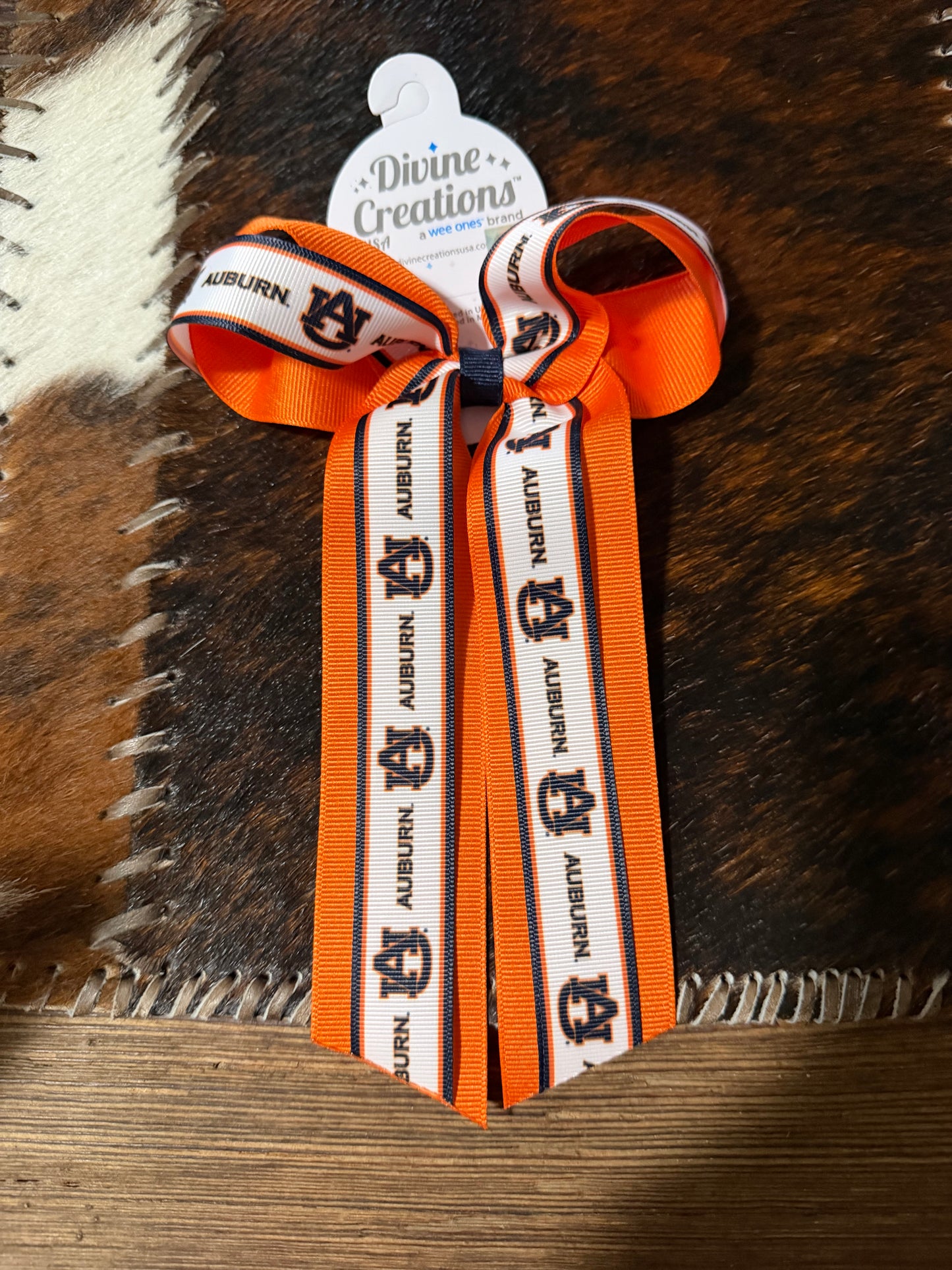 Large Auburn Print Streamer Wee Ones