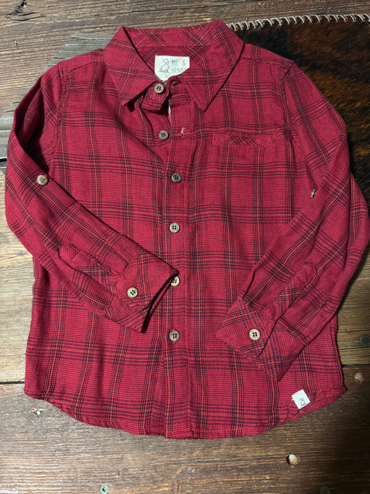 Red/Black Plaid Me & Henry Shirt