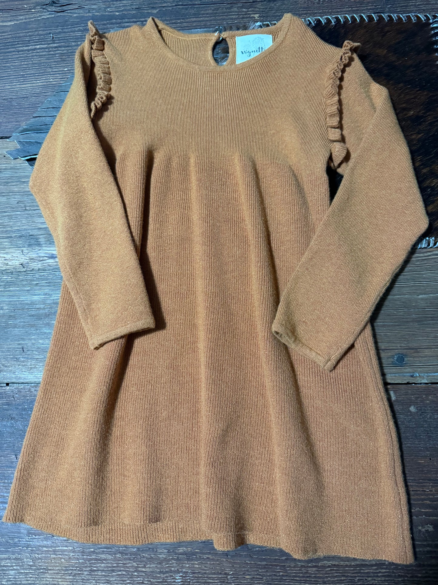 Vignette Rust Dress