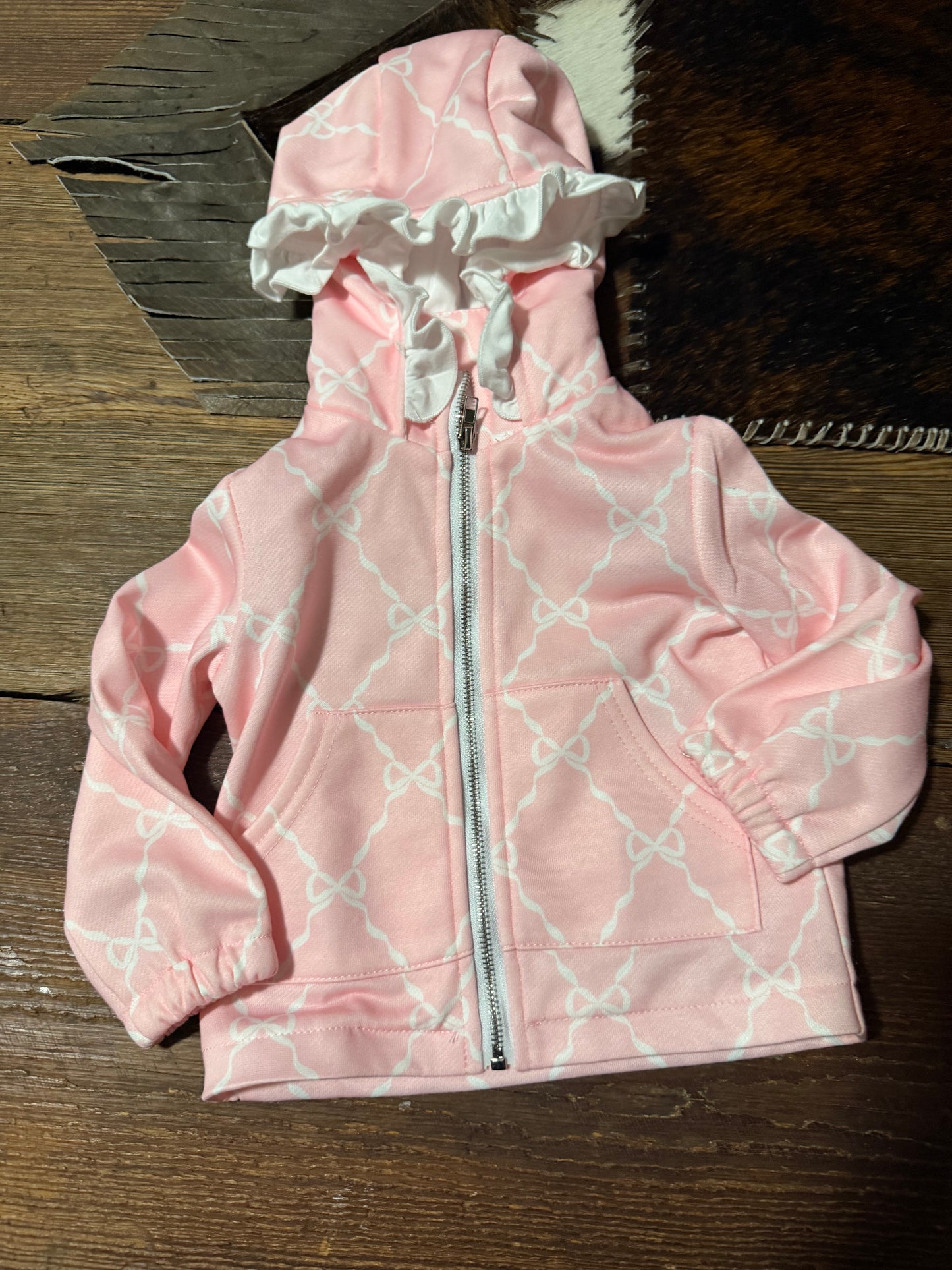 Pink Bow Ruffle Jacket