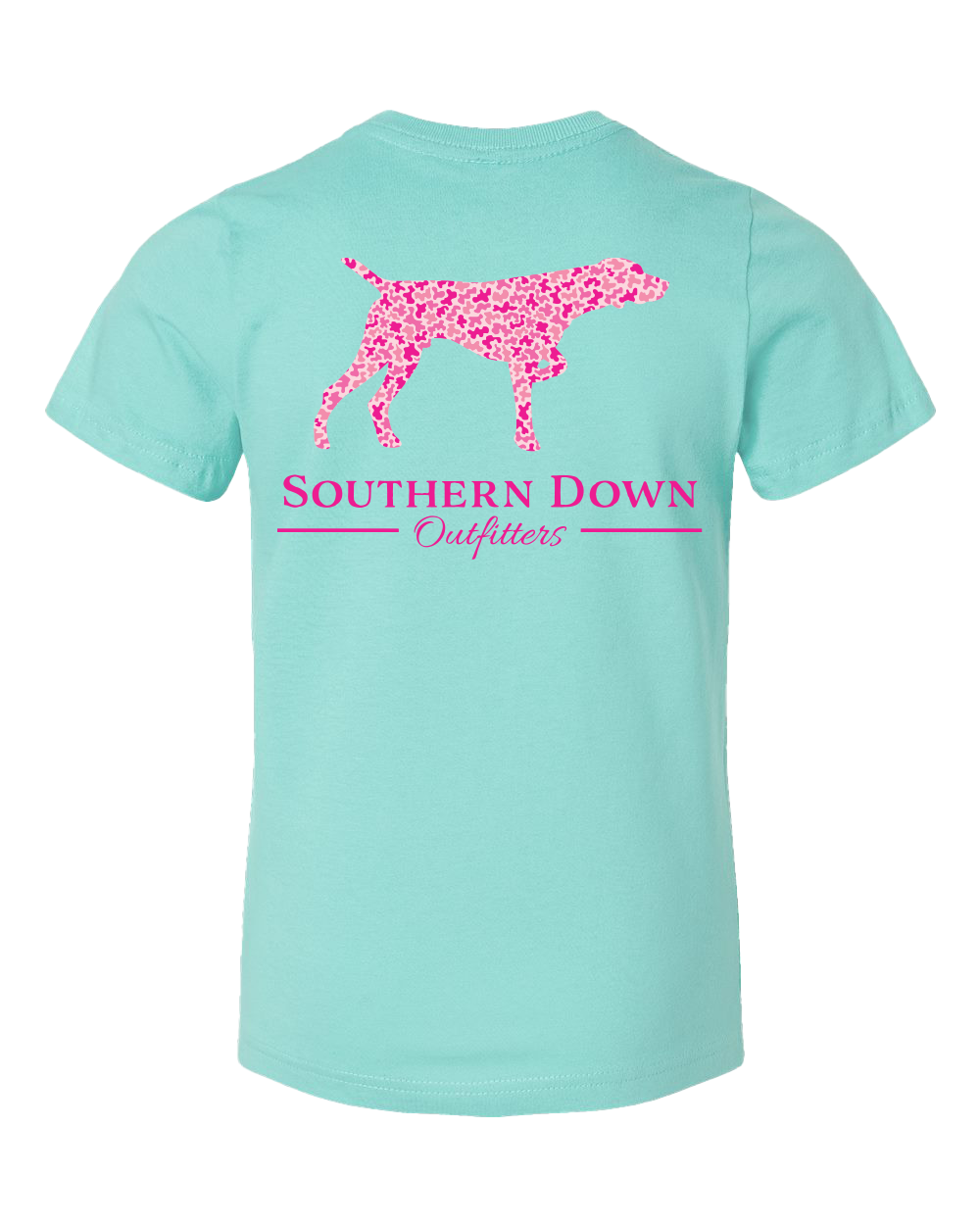 Pink Camo Dog Youth Tee: Chill