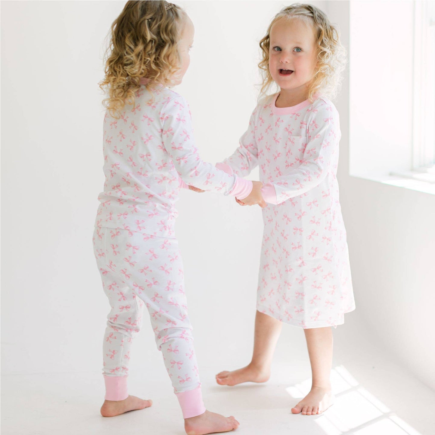 Magnolia Baby Pink Bows Pj Set
