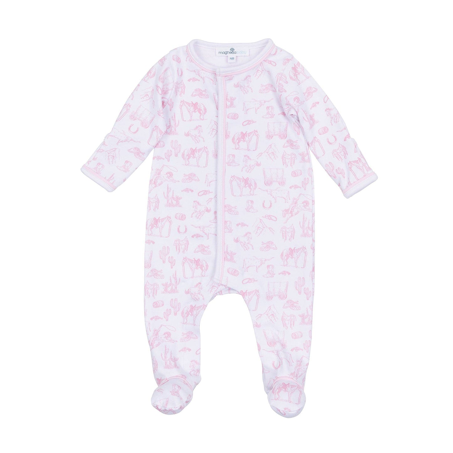 Magnolia Baby Wild West Toile Footie