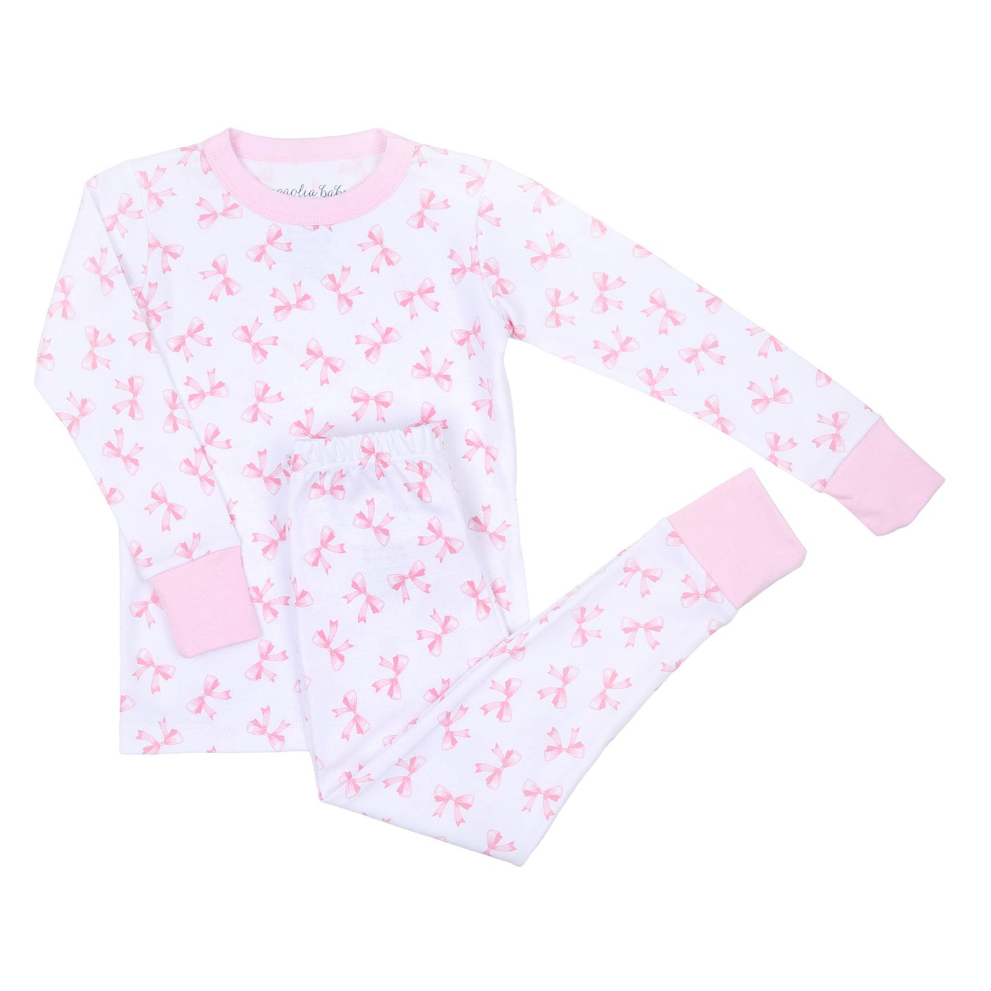 Magnolia Baby Pink Bows Pj Set