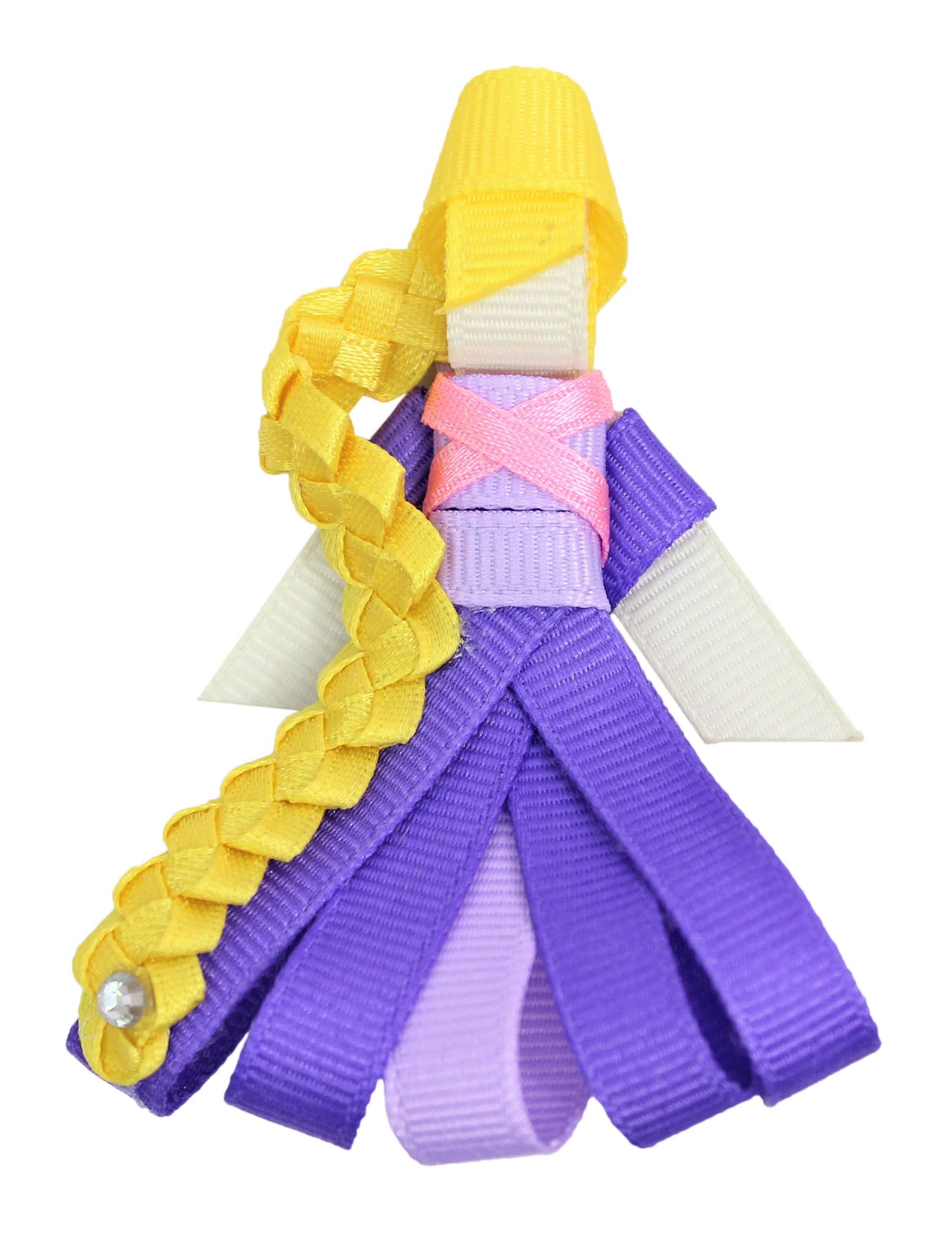 PRINCESS FIGURES ON PINCH CLIP: Royal Blue/ Fuchsia
