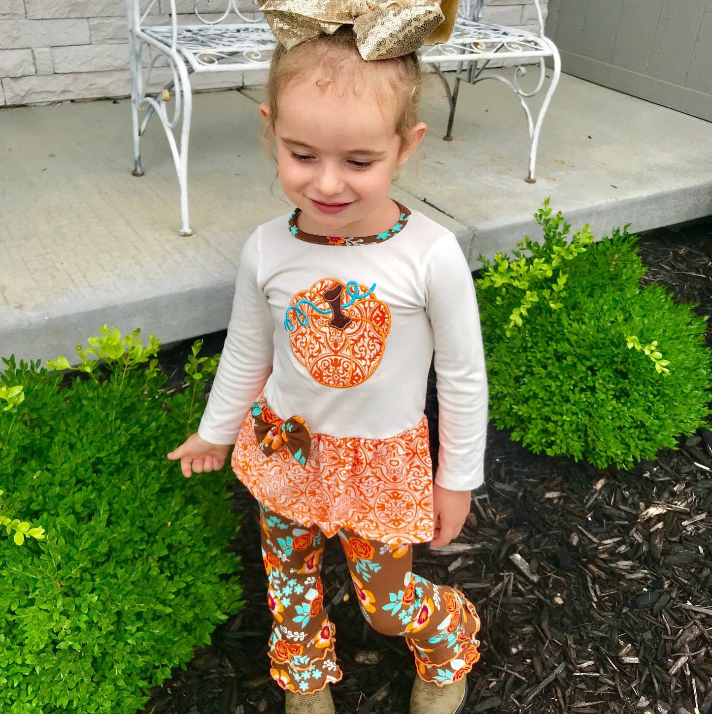 AnnLoren Girls Thanksgiving Set