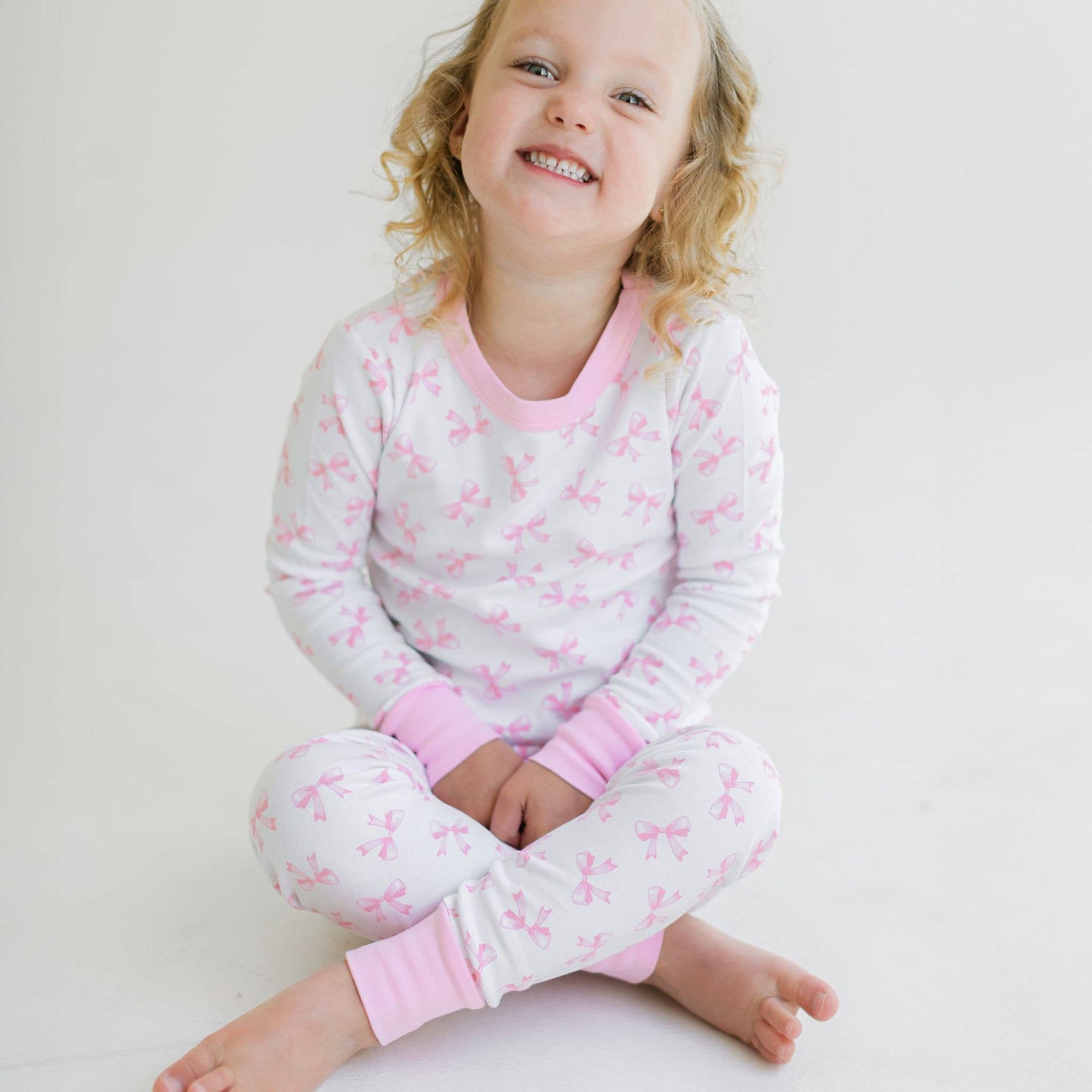 Magnolia Baby Pink Bows Pj Set