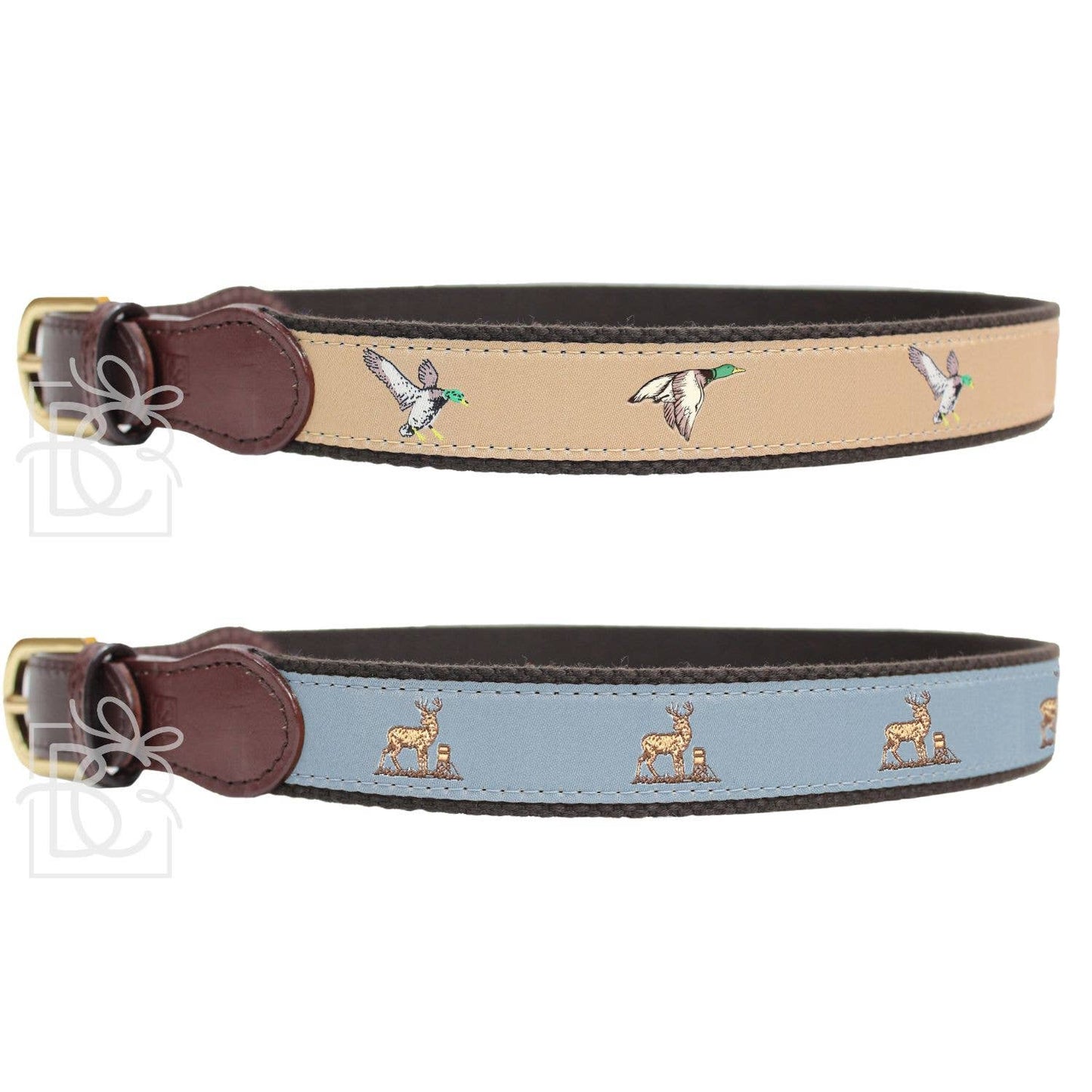 DUCK & DEER RIBBON BELTS: 22" (5-6 Years) / Deer